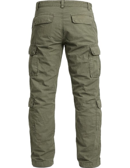 Ego Madrid | Mason's pantalón cargo raso stretch verde militar