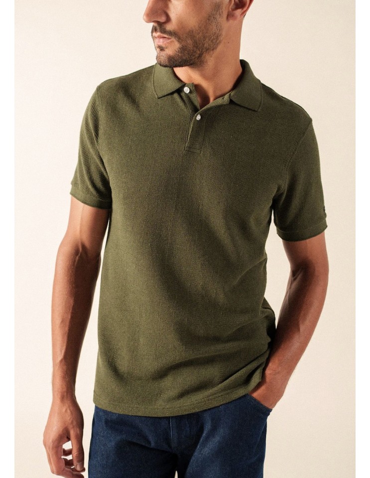 SAINT JAMES polo Rubén verde | Almirante Seis tienda oficial Madrid