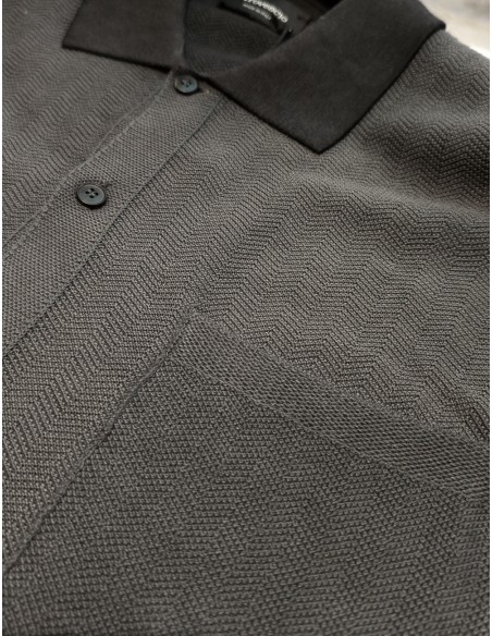 AROVESCIO Camisa punto spike gris