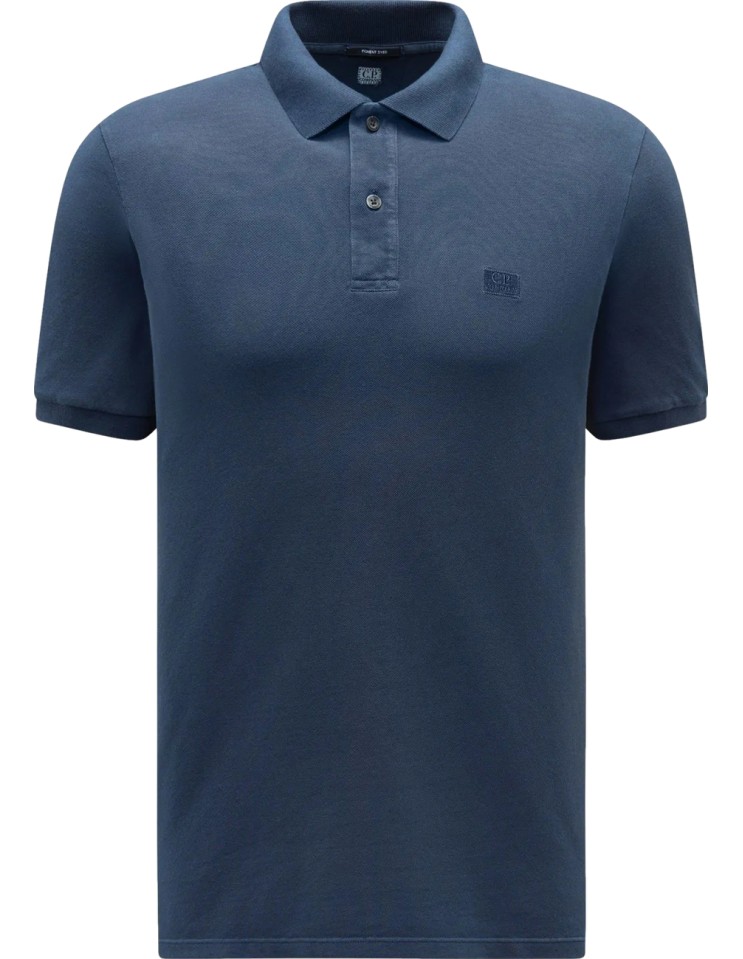 C.P. Company polo piquet pigment dyed azul