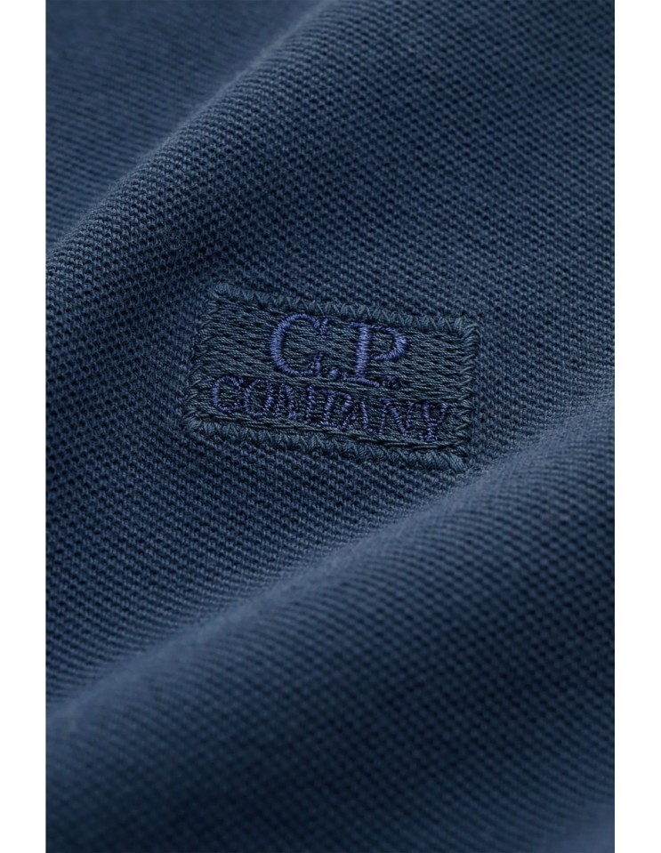 C.P. Company polo piquet pigment dyed azul
