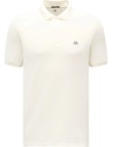 C.P. Company polo piqué pigment dyed blanco