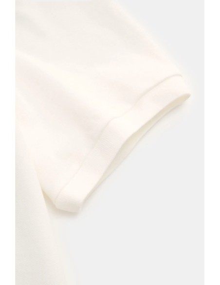 C.P. Company polo piquet pigment dyed blanco