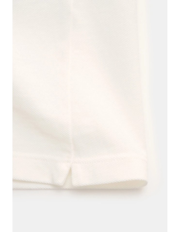 C.P. Company polo piquet pigment dyed blanco