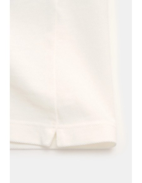C.P. Company polo piquet pigment dyed blanco
