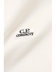 C.P. Company polo piquet pigment dyed blanco 2