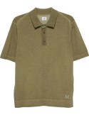 C.P. Company polo punto crepe algodón verde