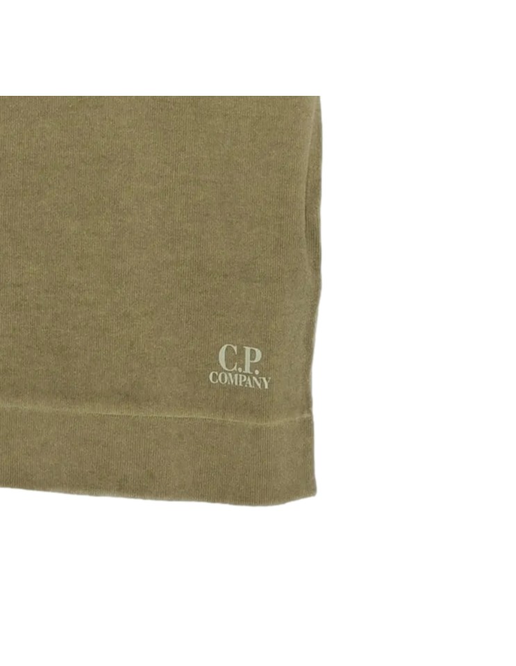 C.P. Company polo punto crepe algodón verde