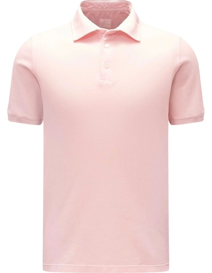 Fedeli polo granito north manga corta rosa pastel