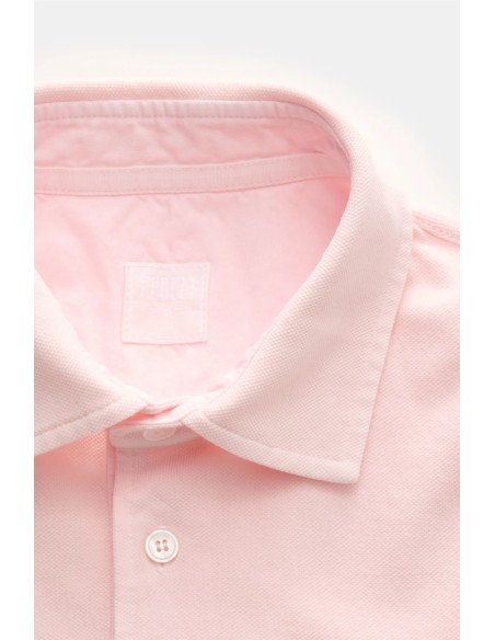 Fedeli polo granito north manga corta rosa pastel
