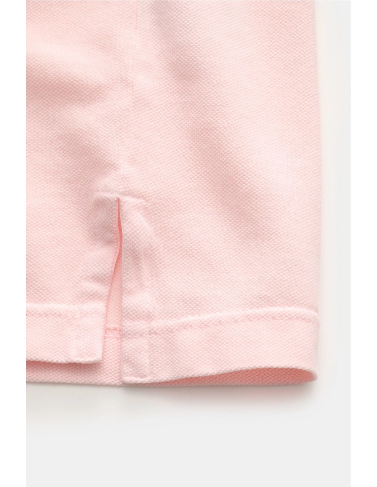 Fedeli polo granito north manga corta rosa pastel