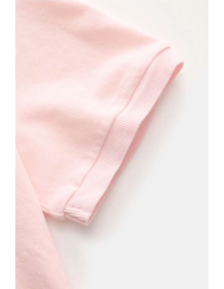 Fedeli polo granito north manga corta rosa pastel