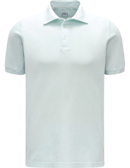 Fedeli polo granito north manga corta azul pastel