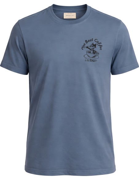 BOWERY Camiseta Best Coffe azul