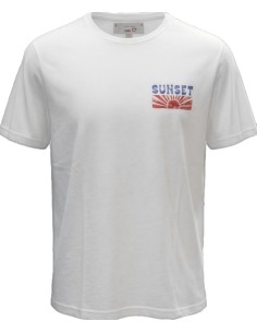 BOWERY Camiseta Sunset blanca