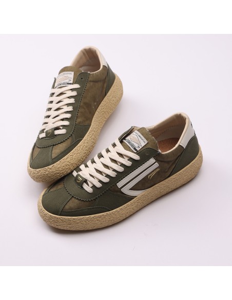 PURAAI zapatilla vegana nailon vintage color alga