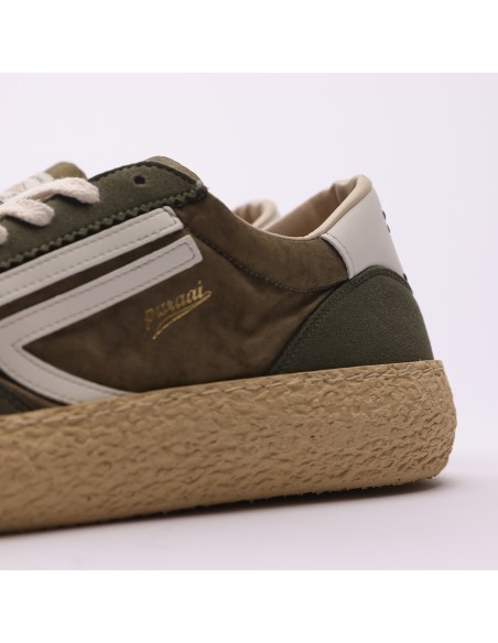 PURAAI zapatilla vegana nailon vintage color alga
