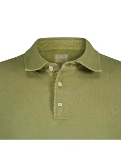 Polo manga corta north Fedeli piqué de algodón verde albahaca | Ego Madrid 2