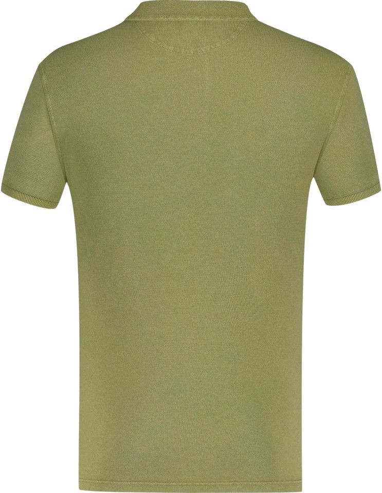 Polo manga corta north Fedeli piqué de algodón verde albahaca | Ego Madrid