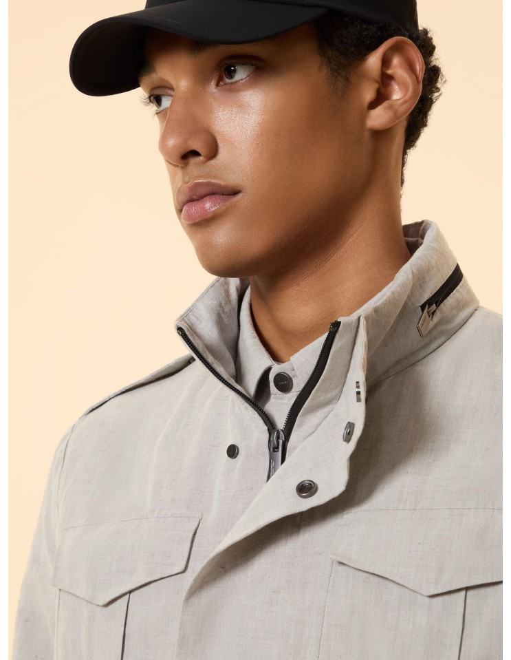 Field jacket en lino algodón de RRD