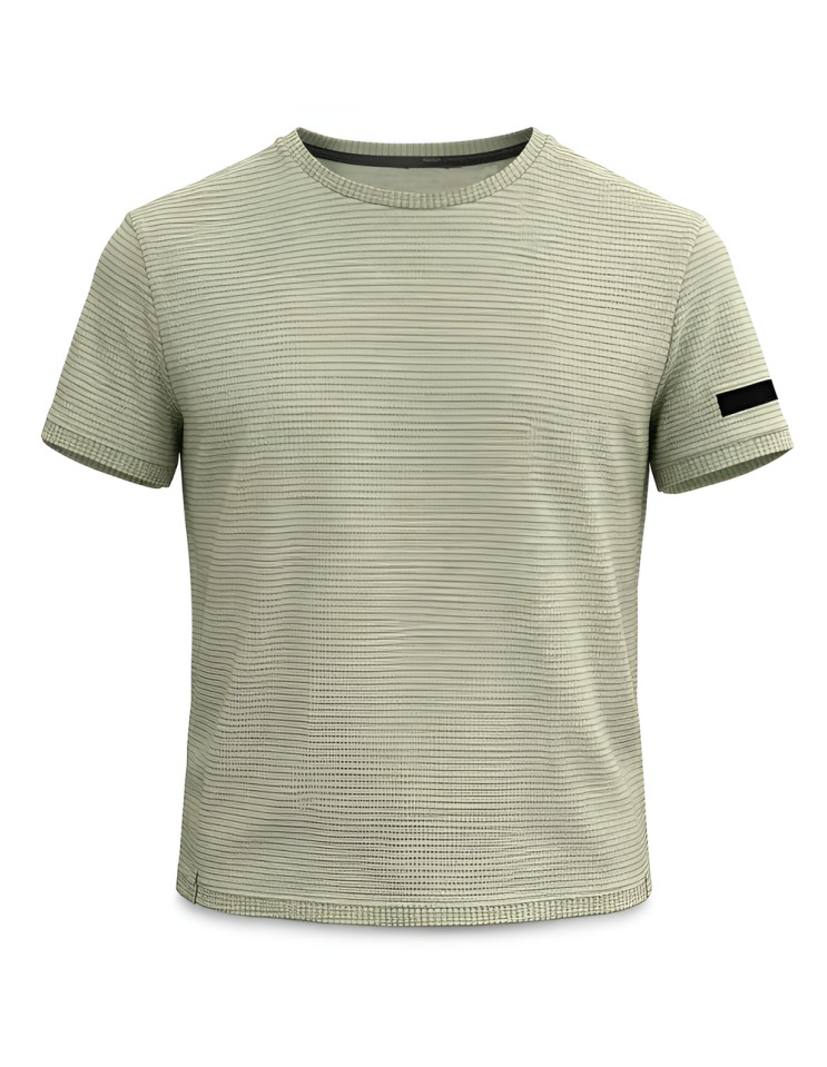 RRD Field Camiseta Striton seersuker verde claro | Ego Madrid tienda