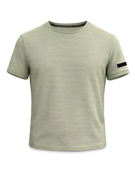 RRD Field Camiseta Striton seersuker verde claro | Ego Madrid tienda