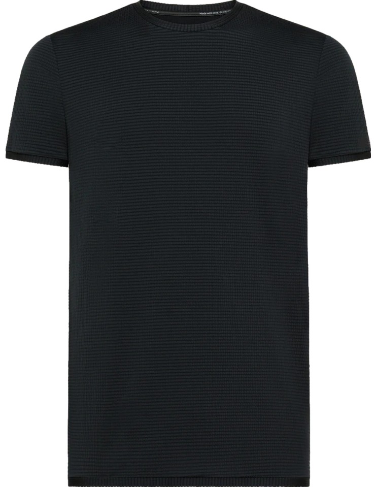 RRD Field Camiseta Striton seersuker negro