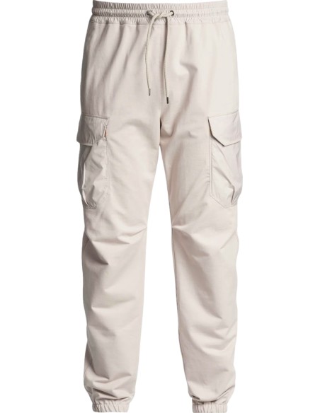 Parajumpers pantalón largo Kennet color beige claro en tejido de felpa con bolsillos laterales