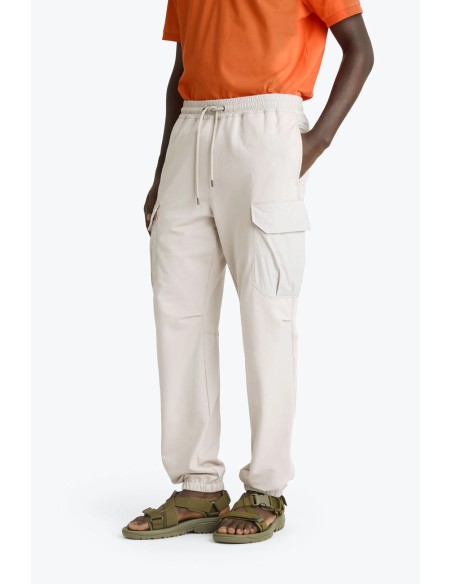 Parajumpers pantalón largo Kennet color beige claro en tejido de felpa con bolsillos laterales