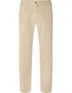 JACOB COHËN Vaqueros Edo regular beige arena canvas superfino