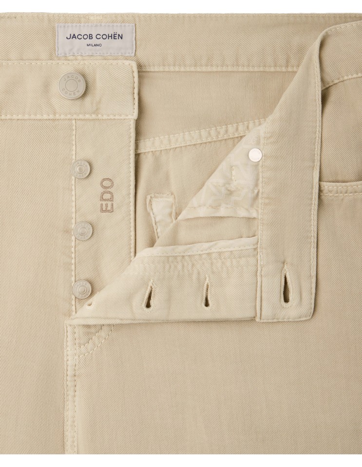 JACOB COHËN Vaqueros Edo regular beige arena canvas superfino