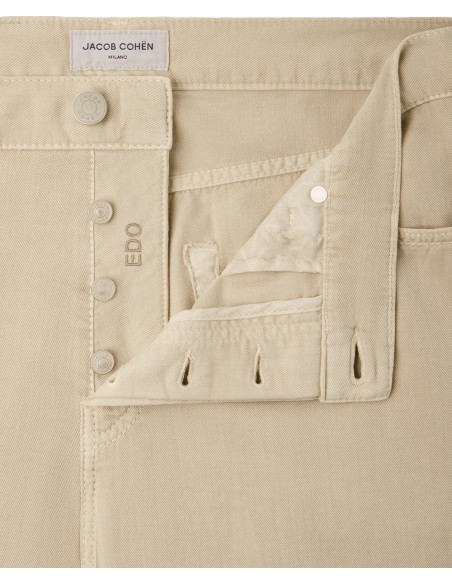 JACOB COHËN Vaqueros Edo regular beige arena canvas superfino