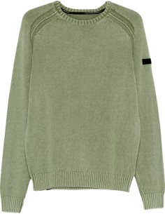 RRD Jersey algodón techno wash cuello redondo verde claro