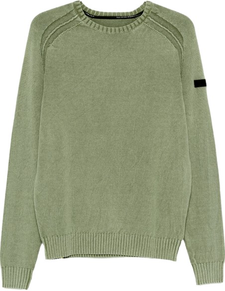 RRD Jersey algodón techno wash cuello redondo verde claro