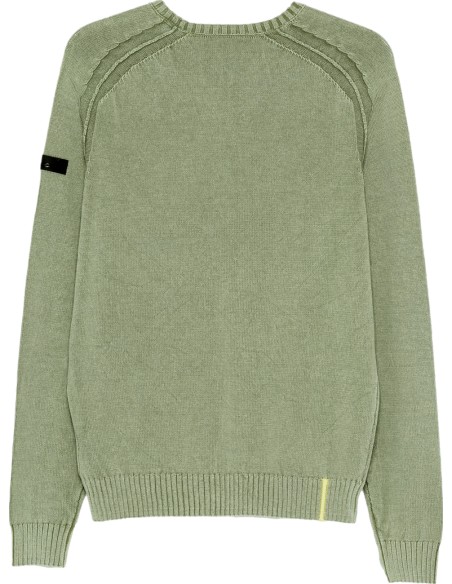 RRD Jersey algodón techno wash cuello redondo verde claro