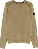 RRD Jersey algodón techno wash cuello redondo marrón