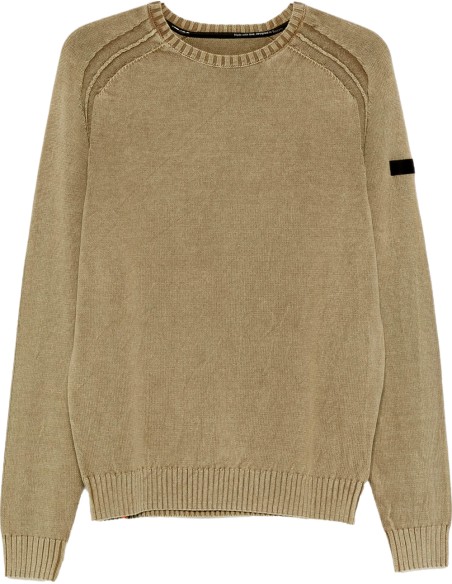 RRD Jersey algodón techno wash cuello redondo marrón | Ego Madrid