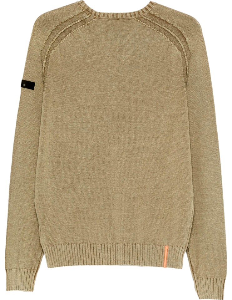 RRD Jersey algodón techno wash cuello redondo marrón | Ego Madrid