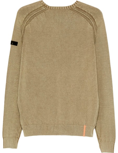RRD Jersey algodón techno wash cuello redondo marrón | Ego Madrid