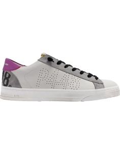 P448 zapatillas Jack blanco y fucsia