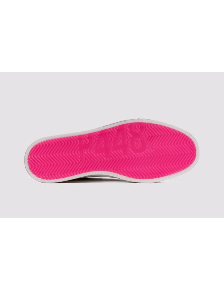 P448 zapatillas Jack blanco y fucsia