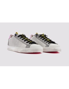 P448 zapatillas Jack blanco y fucsia 2
