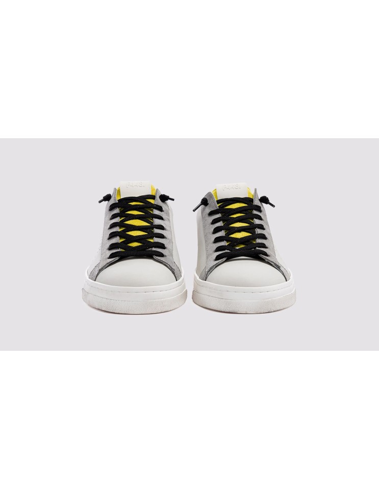 P448 zapatillas Jack blanco y fucsia