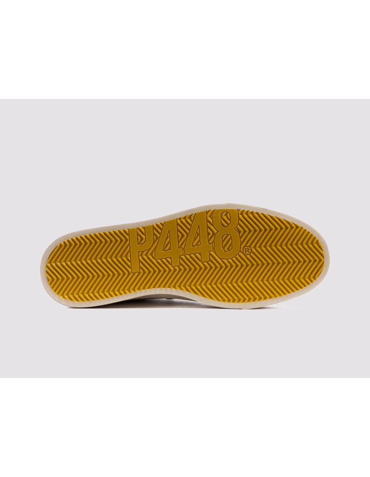 P448 zapatillas JackC blanco verde y gris