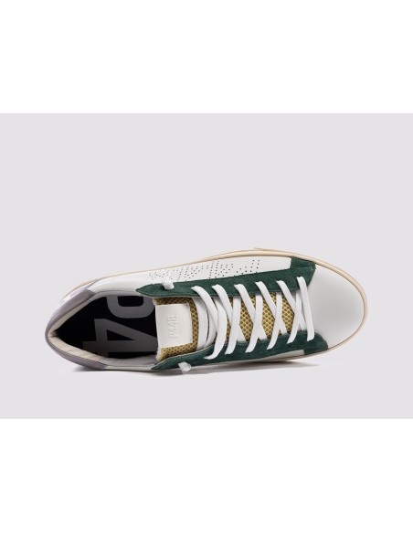 P448 zapatillas JackC blanco verde y gris