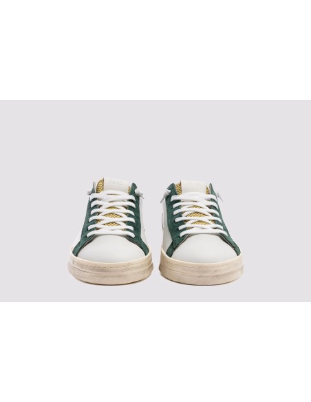 P448 zapatillas JackC blanco verde y gris