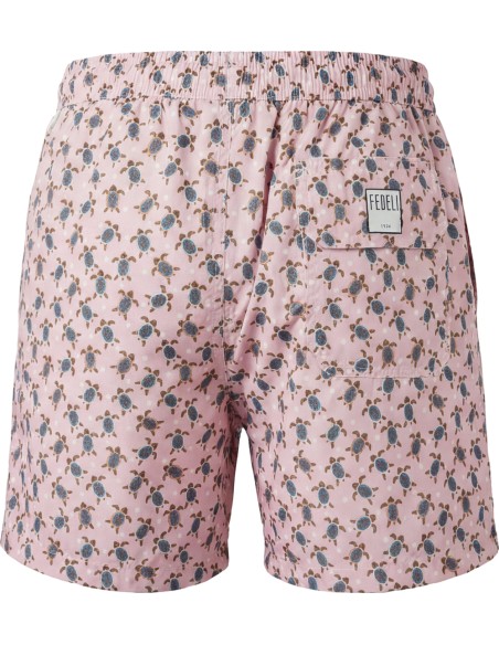 A6 Madrid | Fedeli bañador madeira rosa con estampado tortugas