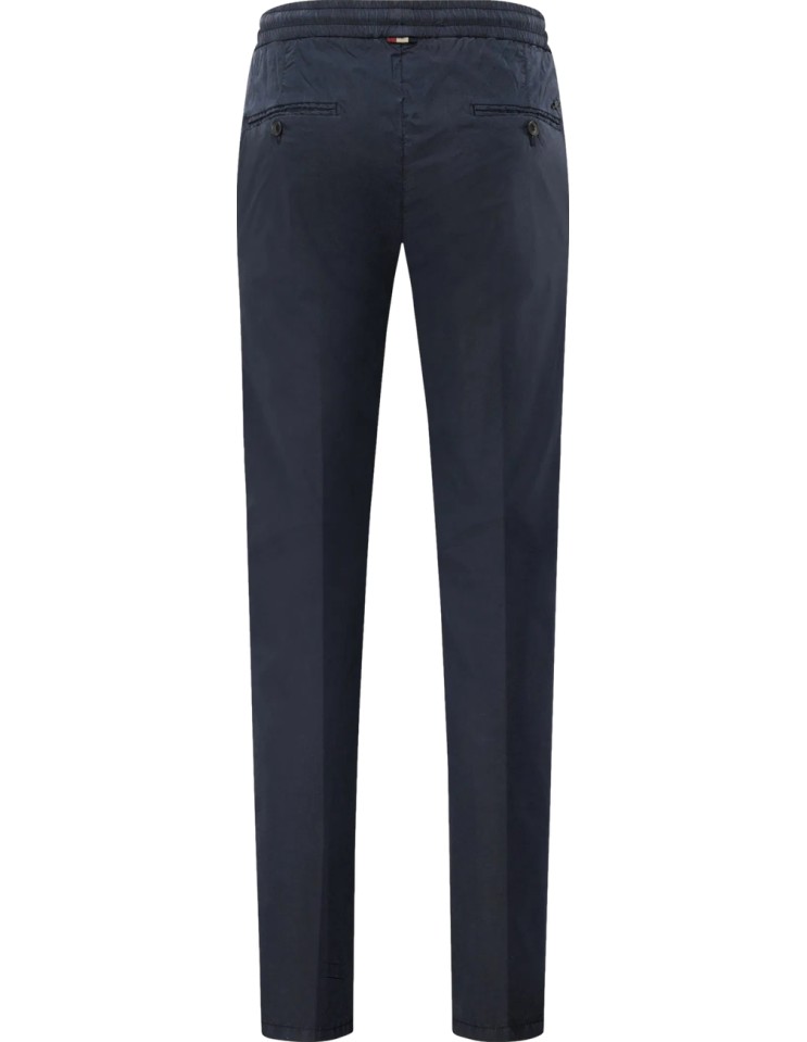 MASON'S Pantalón chino jogger elástico azul marino