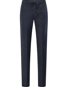 MASON'S Pantalón chino jogger elástico azul marino