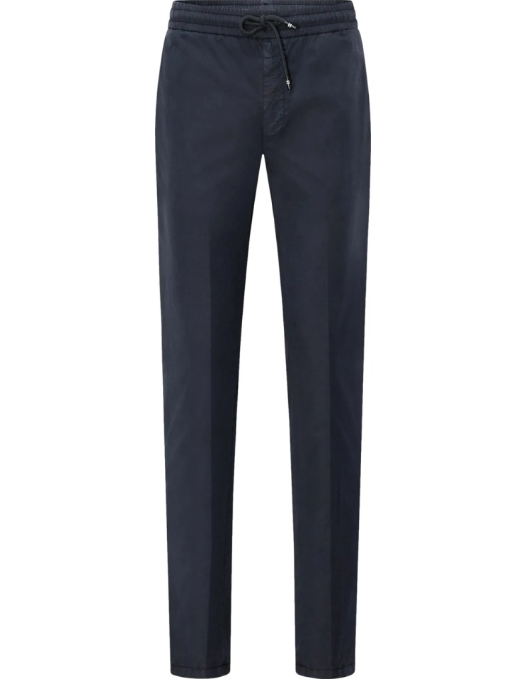 MASON'S Pantalón chino jogger elástico azul marino